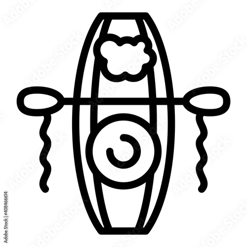 Floating market ship icon. Outline floating market ship vector icon for web design isolated on white background