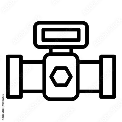 Sewerage system icon. Outline sewerage system vector icon for web design isolated on white background