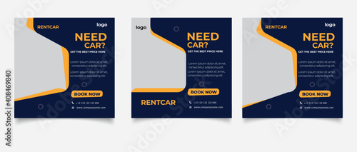 need a car social media post template	
