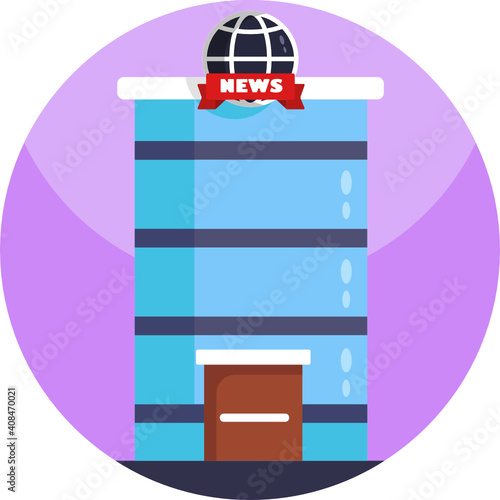 Mass media related icon. News Broadcasting Icon