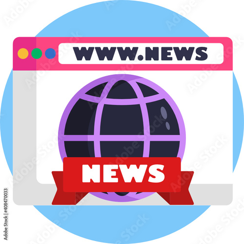 Mass media related icon. News Broadcasting Icon