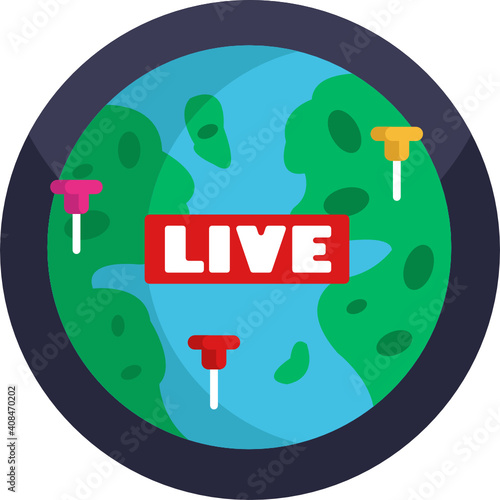 Mass media related icon. News Broadcasting Icon