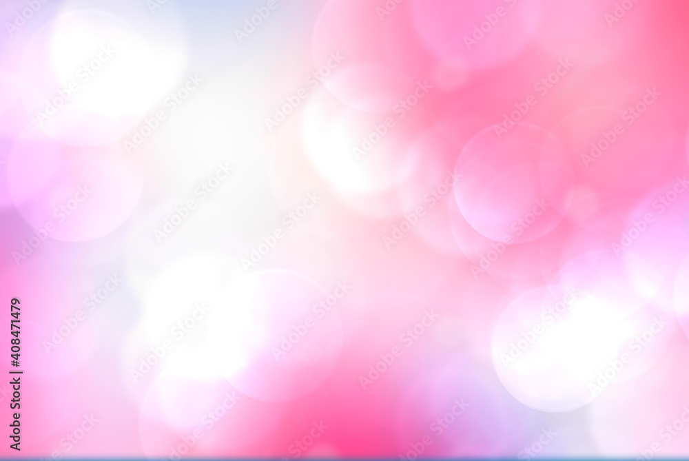 Abstract pink background with bokeh 