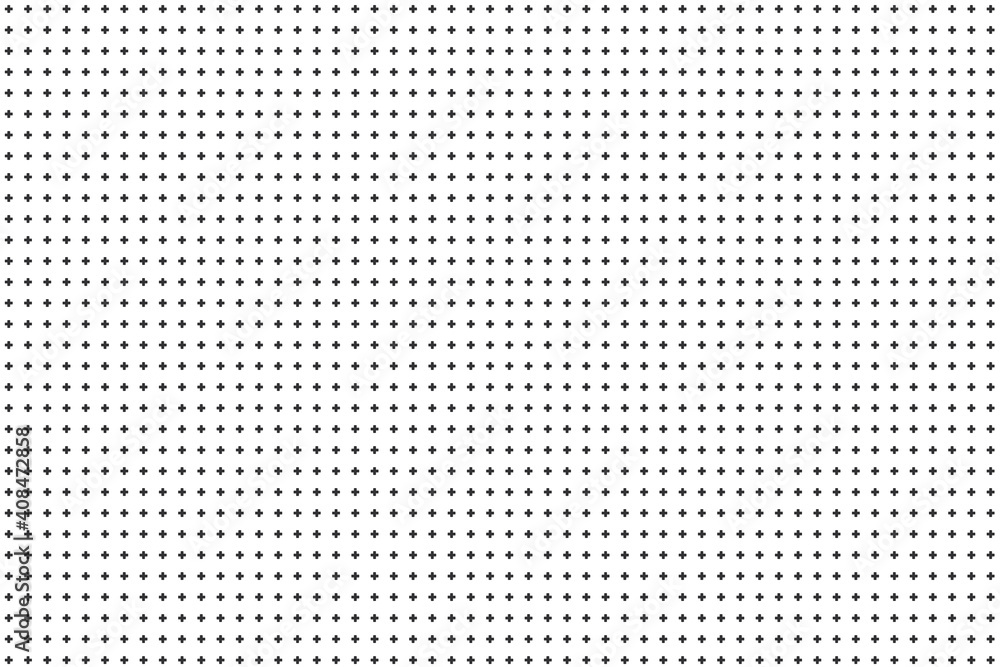 Halftone plus sign background For decorating work that looks modern Isolated on white background. Halftone plus sign background For decorating work that looks modern Isolated on white background.