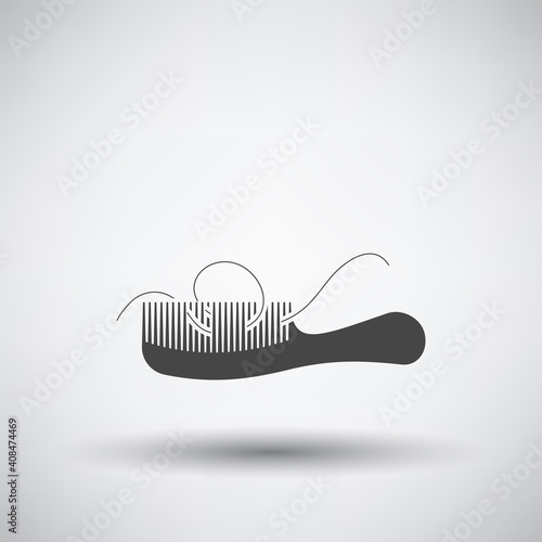 Hair In Comb Icon