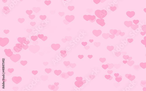 Wallpaper Mural Valentine day pink hearts on pink background. Torontodigital.ca