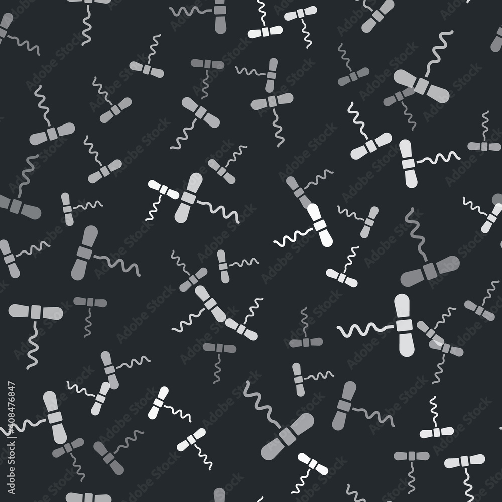 Grey Wine corkscrew icon isolated seamless pattern on black background. Vector. Grey Wine corkscrew icon isolated seamless pattern on black background. Vector.