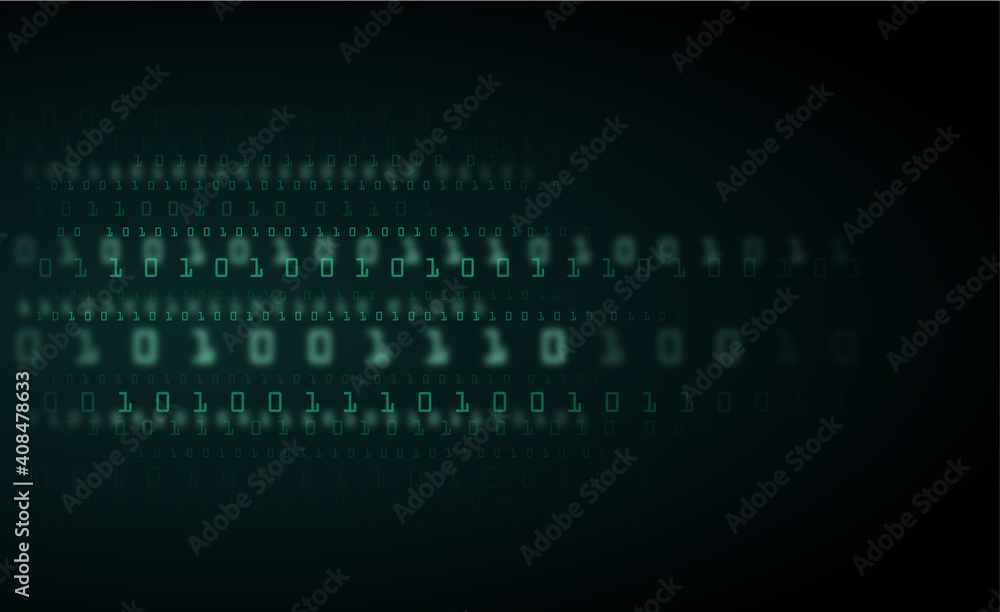Abstract Technology Background. binary data and streaming binary code ...