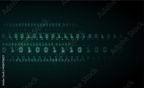 Abstract Technology Background. binary data and streaming binary code background. vector illustration EPS10