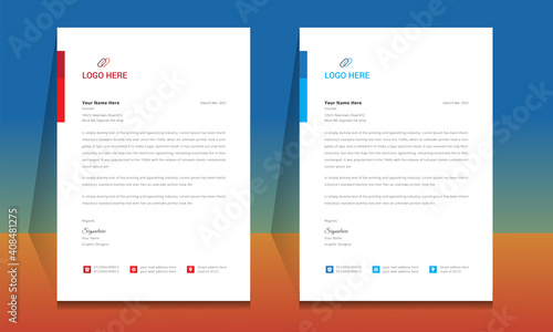 Letterhead format template, business style letterhead design template. Company letterhead template designs. Letterhead, Template.