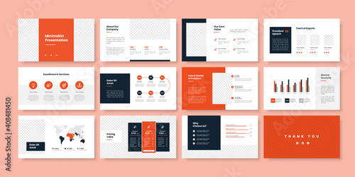 Business minimal slides presentation template