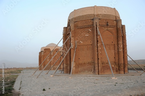 Karagan (Harrekan) Tombs were built in the 11th century during the Great Seljuk period. The brickwork in the tombs is striking. Qazvin, Iran. photo