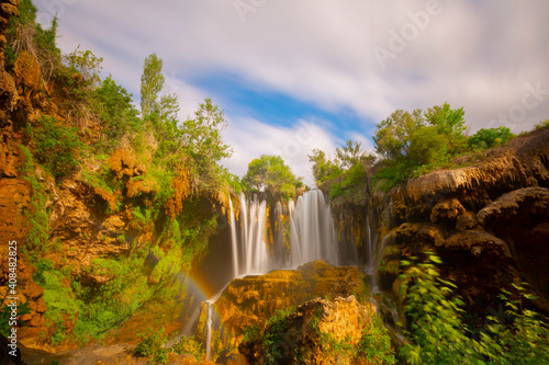 It is located on the Göksu river in Konya Hadim. It is known as Yerköprü waterfall or Hadim Göksu waterfall. photo