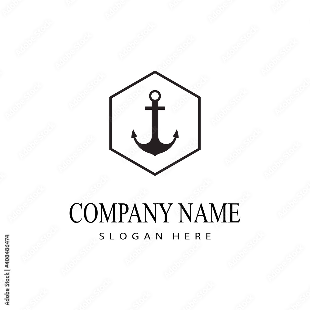 Anchor icon Logo Template vector illustration Anchor icon Logo Template vector illustration