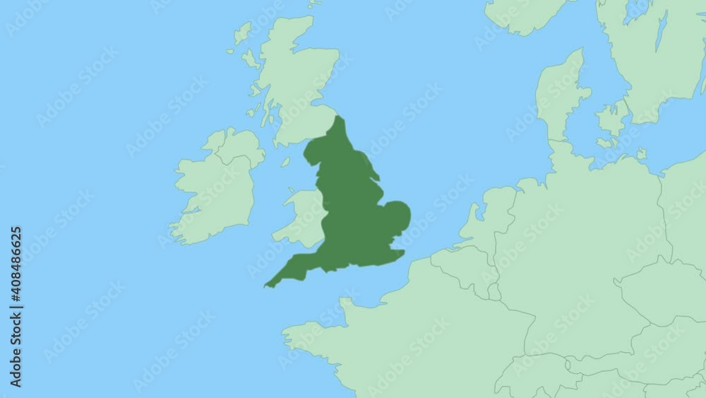 Map of England with pin of country capital. England Map with neighboring countries in green color.
Map of England with pin of country capital. England Map with neighboring countries in green color.