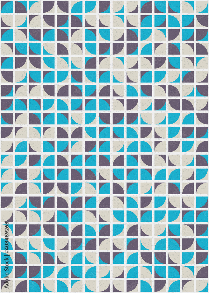 Fototapeta premium Abstract Geometric Pattern generative computational art illustration