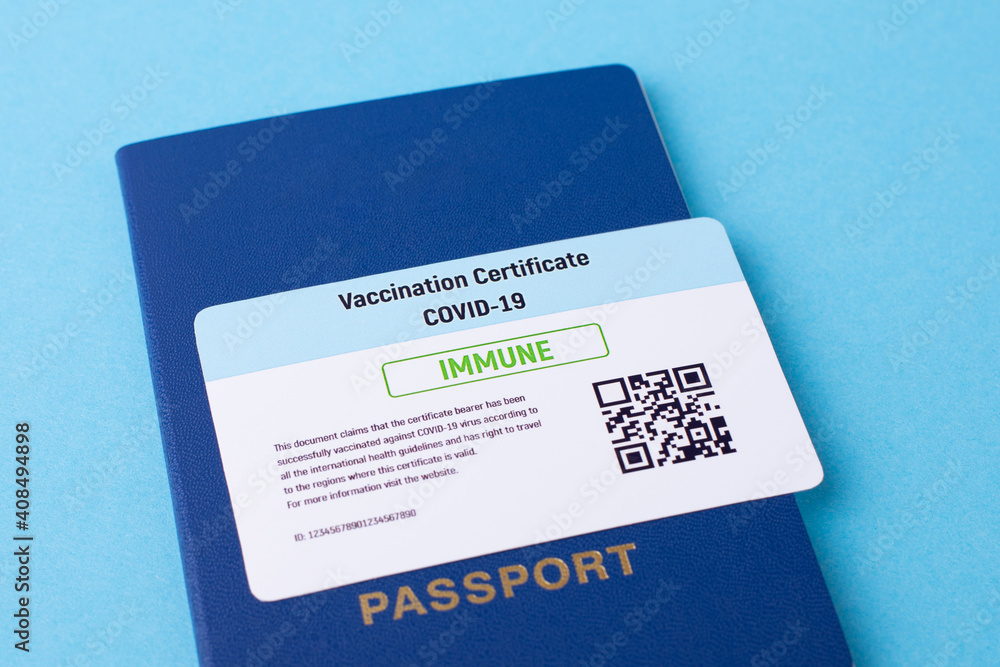 International Certificate Of Vaccination On A Passport Concept Of international-certificate-of-vaccination-on-a-passport-concept-of