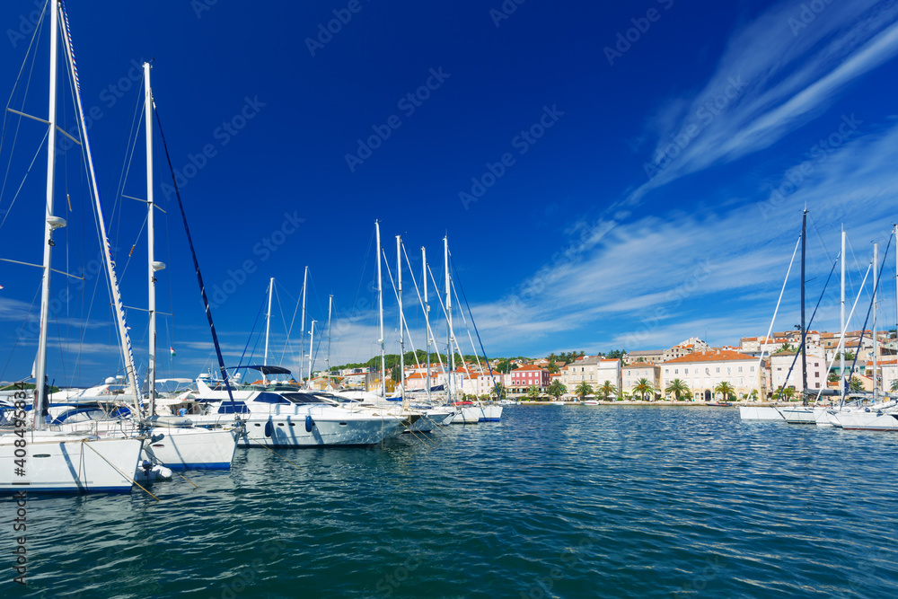 Marina in Mali Losinj, Croatia.