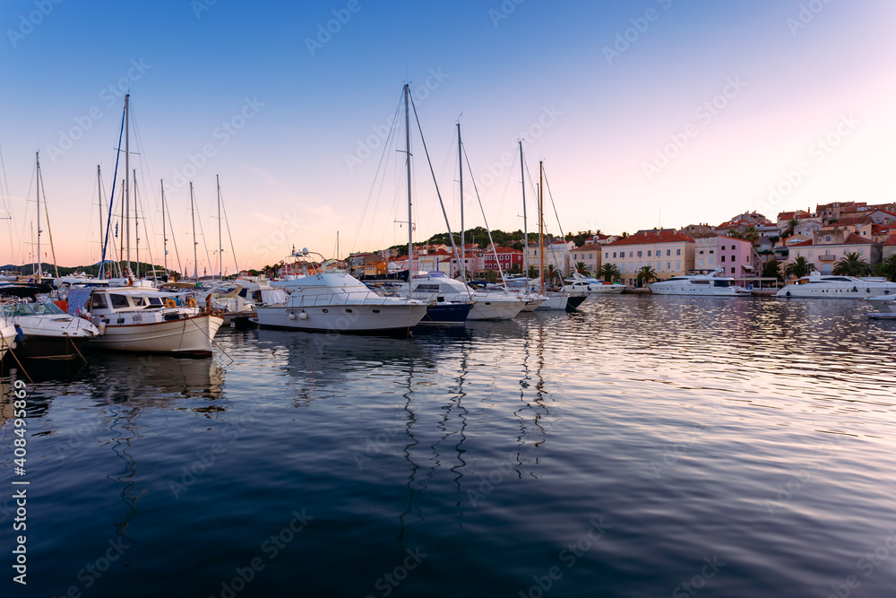 Marina in Mali Losinj, Croatia.