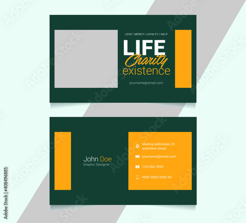 Charity Business Card Template
