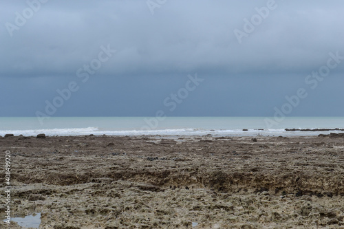 Paysages de la Baie de Somme, paysages marins, couleurs de la mer, reflets dans le sable, Le Crotoy