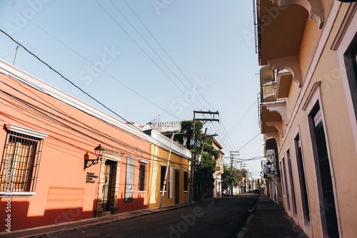 Street in the old town Santo Domingo, Dominican Republic
