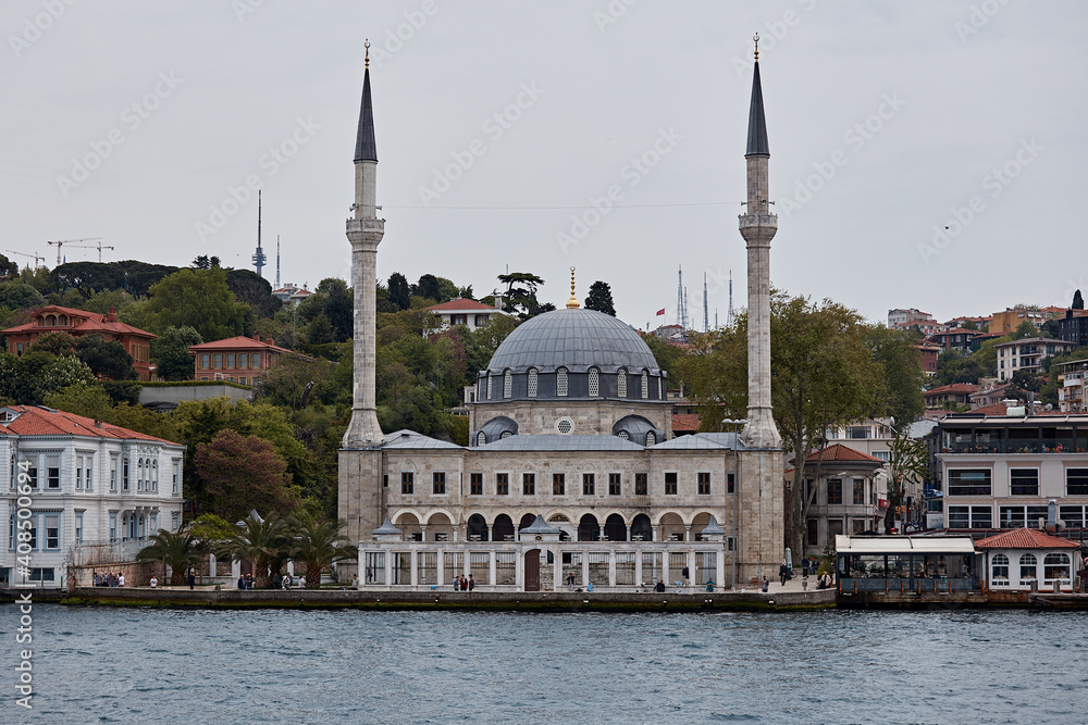 Beylerbeyi Mosque 1778 view from the Bosphorus Strait Istanbul 12 May 2017
