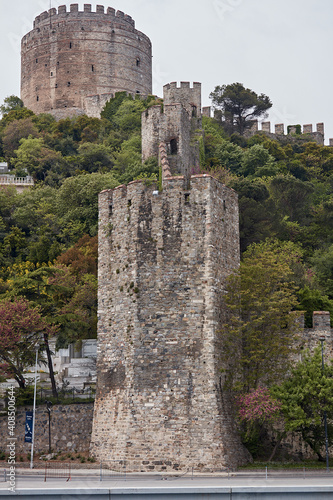 Old Rumel Fortress Rumelihisar View from the Bosphorus Strait Istanbul photo