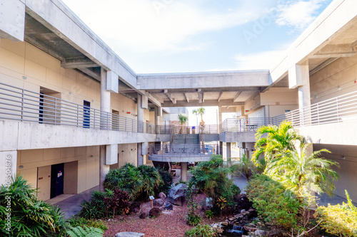 Beautiful campus of Hillsborough Community College, Dale Mabry in Tampa, Florida