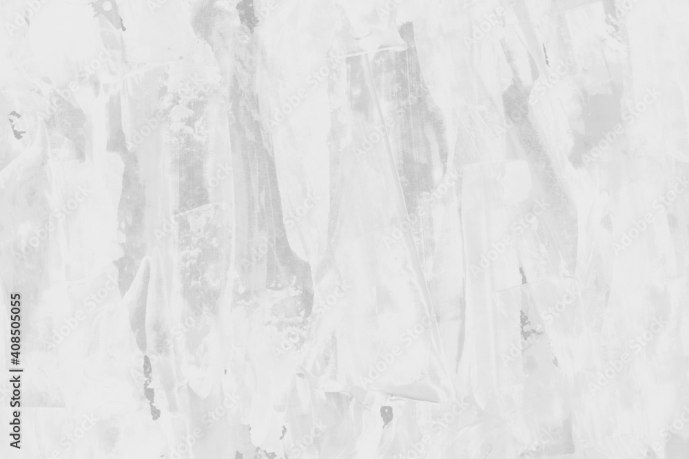 Modern contemporary acrylic background. White texture made with a palette knife. Abstract painting on paper. Mess on the canvas. Modern contemporary acrylic background. White texture made with a palette knife. Abstract painting on paper. Mess on the canvas.
