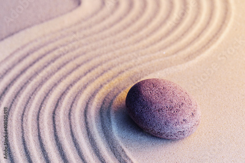 Photography Meditation zen garden with stones on sand