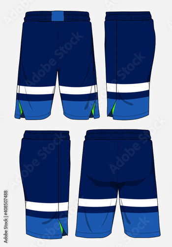 Basketball sports short template apparel