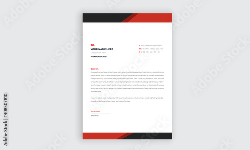 creative modern letter head templates for your project design with standard sizes.