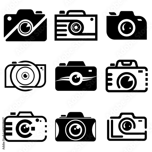 Camera Logo Icon Design template For Business And Company