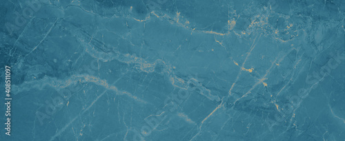 Turquoise blue polished natural stone tiles / terrace slabs / granite marbled marble texture background banner panorama