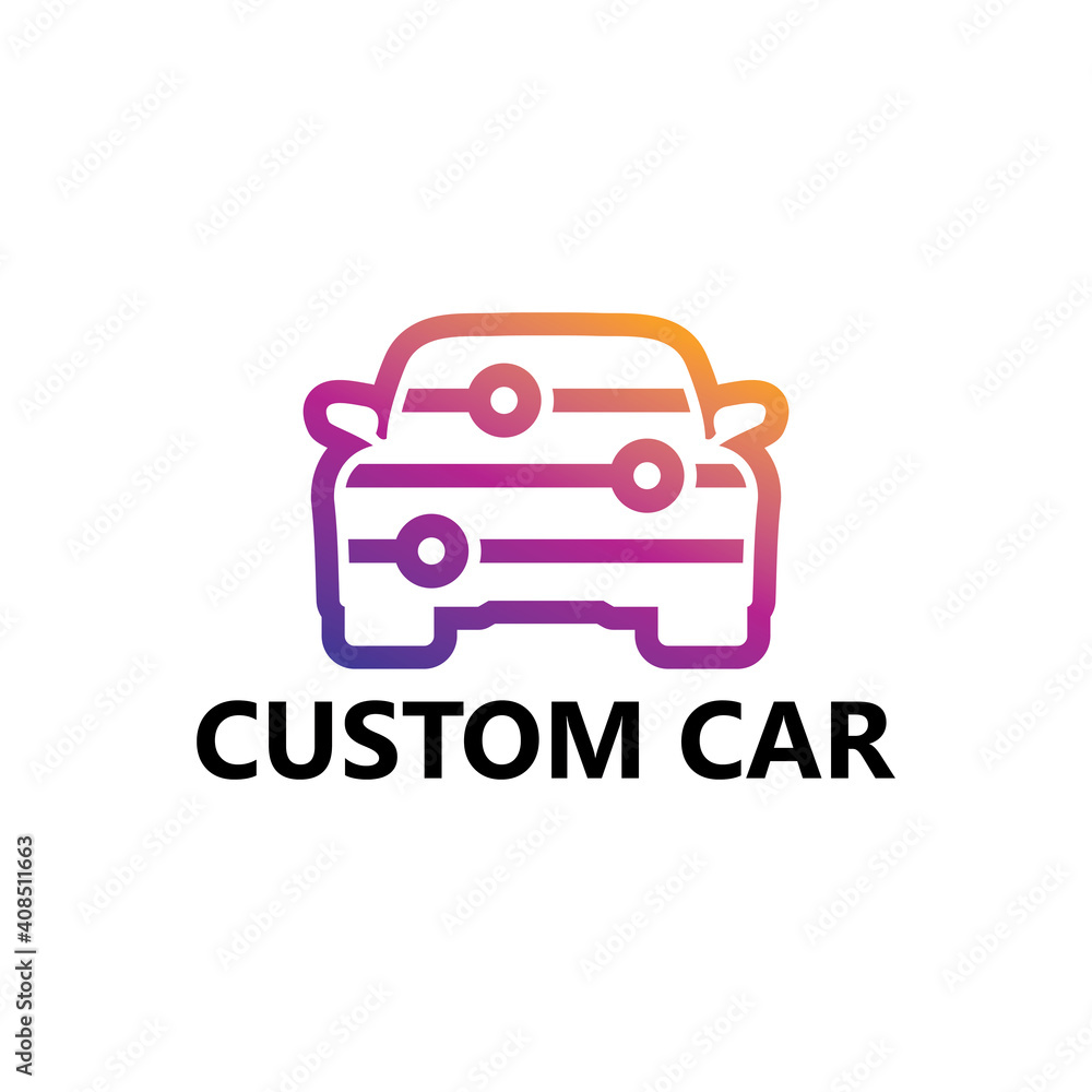 Custom car logo template design