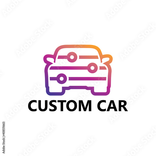 Custom car logo template design