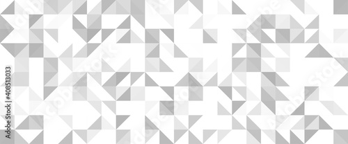 Grey geometric pattern. Triangle surface textures. Low poly design.