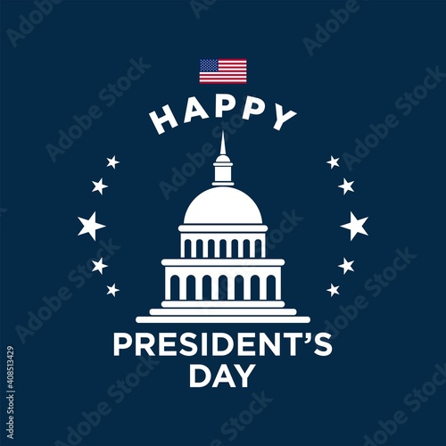 President's Day Background Design. Vector Illustration.