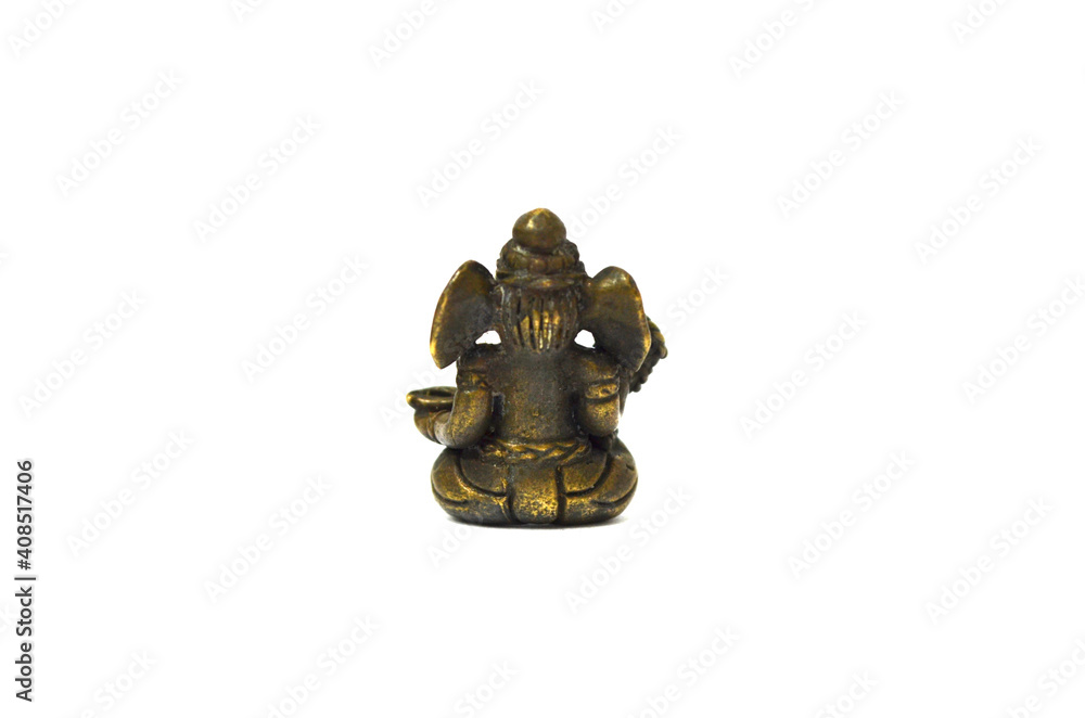 Ganesha Amulet Pendant on white background Ganesha Amulet Pendant on white background