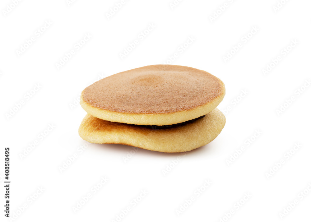 Dorayaki Japan bread on white background Dorayaki Japan bread on white background