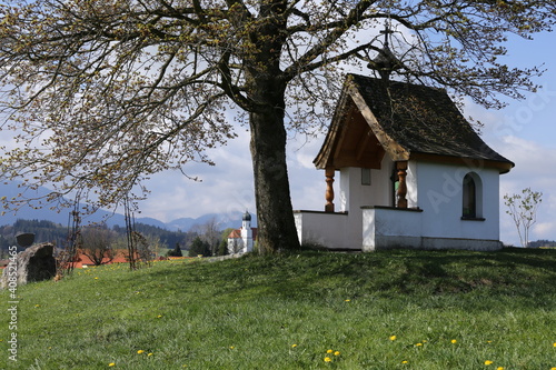 Small chapel near Rückholz, a village in Allgäu, Bavaria 