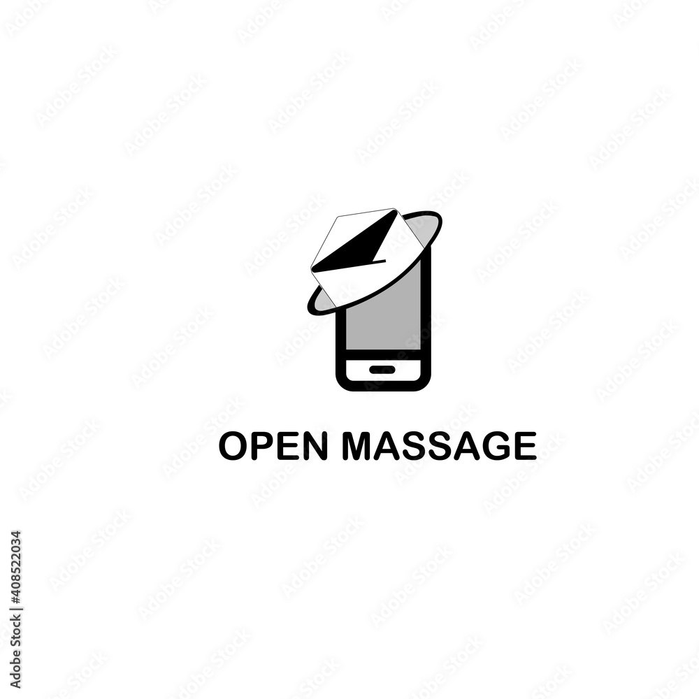 A logo design template massage A logo design template massage
