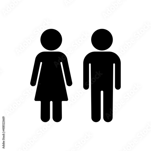 Man and woman icon vector illustration