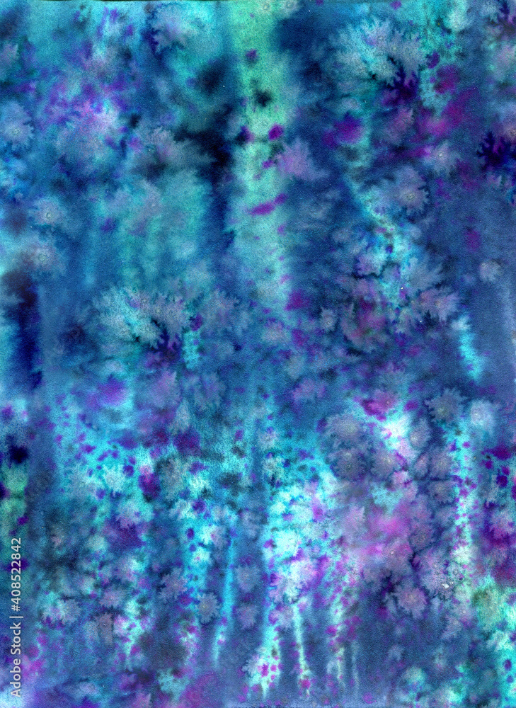 Magic watercolor background hand drawing. Drawing on paper, scanned image. Magic watercolor background hand drawing. Drawing on paper, scanned image.