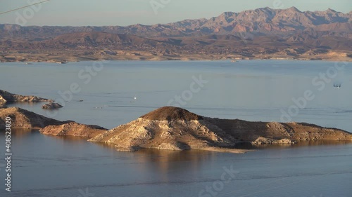 Lake Mead National Recreation Area Sunset from Lake View Overlook Nevada USA Hoover Dam