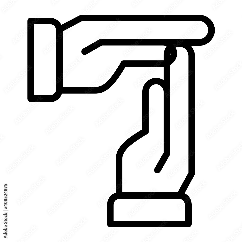 signals and penalties Concept Vector line Icon Design, Ice hockey Symbol on white background, contact team game Sign, Winter Sport equipment Stock,