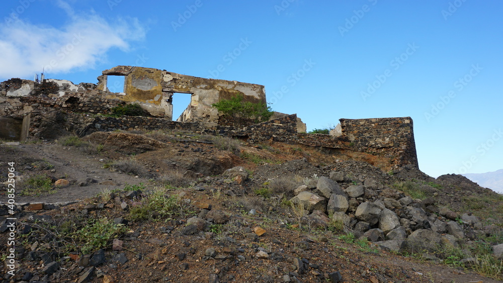 the Alto Fortim in Mindelo, on the island Sao Vicente, Cabo Verde, in the month of December