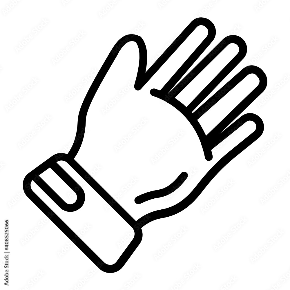 Player Gloves Concept, Protective Gear Mitt Vector line Icon Design, Ice hockey Symbol on white background, contact team game Sign, Winter Sport equipment Stock, Player Gloves Concept, Protective Gear Mitt Vector line Icon Design, Ice hockey Symbol on white background, contact team game Sign, Winter Sport equipment Stock,