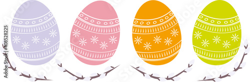 Colorful Easter egs photo